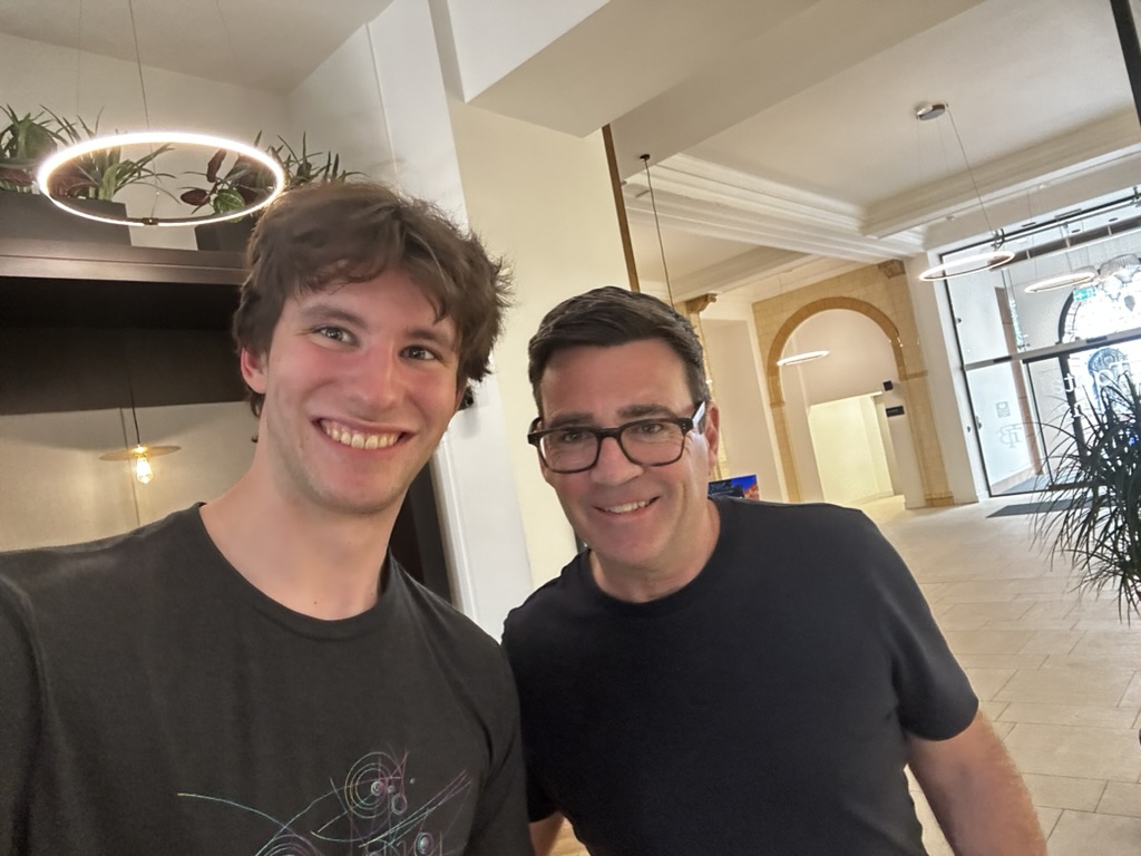 With Andy Burnham, Mayor of Greater Manchester